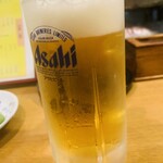 やきとり鴨平 - 生ビール