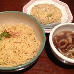 みなもとや - 鴨汁つけ麺とミニチャーハンで1200円