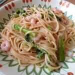 サイゼリヤ - 菜花のスパゲッティ￥４９９
