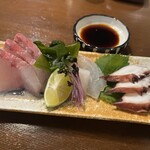 食宿 はまや - 刺身盛り合わせ小　ハーフ