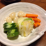 甲子屋 - お新香450円