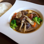 レストラン美咲亭 - 「シカ肉の赤ワインソース煮」（1,200円）。福岡ジビエフェア参加のお料理でした。