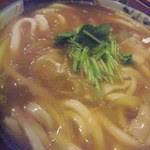 更科丸屋 - カレー南蛮うどん。