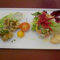 The Arts Fusion - 白子のﾌﾘｯﾄ蟹と大根のｻﾗﾀﾞ