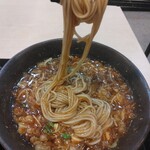 ゆで太郎 - あんかけなめこそば630円の麺リフト(2024.3.31)