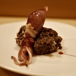 鮨 やすみつ - 蛍烏賊と蛍烏賊のペースト