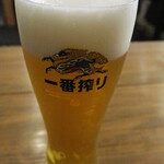 Bokkakeyakisobaichibamboshi - 生ビール
