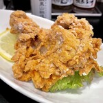 函館麺厨房 あじさい - ＊ザンギ（鶏の唐揚げ）1個（¥180）