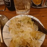 立ち呑み酒場 もっと - 搾菜とねぎ盛り豆腐