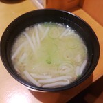 Ikina Sushi Dokoro Abe - セットのお味噌汁