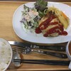 カフェ いっぽ - 有頭エビのチーズグラタンセット