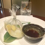 Toranomon Yamato - 胸肉の昆布〆春野菜のオリーブオイル蒸し！！