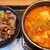 カルビ丼とスン豆腐専門店 韓丼 - 料理写真:カルビ丼ミニとスン豆腐セット