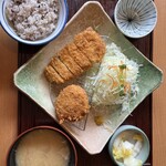 Katsutoshi - ロースカツとメンチカツランチ