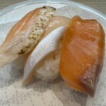 はま寿司 - サーモン三種盛り