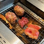 たれ焼肉、塩ホルモン。まるきん食堂 - 焼肉御膳（竹・1650円）