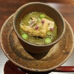 WASHOKU たか木 - 鮑とわかめの茶碗蒸し