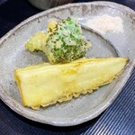 そば くら富 - セット天麩羅1•2  茄子、ブロッコリー