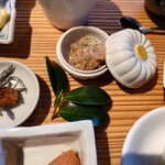 空と海の十字路 - 白身魚の胡麻和え