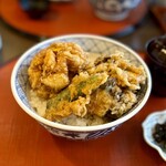 Tempura Fuku Nishi Zen To Takumi - かき揚げ丼