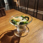 trattoria 漣 - 春野菜のおひたしと甲イカのマリネ