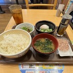 すき家 - まぜのっけ朝食　2023/12/18