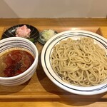 中華蕎麦 生る - つけそば大盛り、自家製辣油