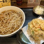 243792776 - かけそば、野菜かき揚げ