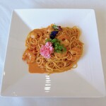 レストラン マリエフローラル - 海老のトマトクリームパスタ