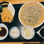 手打ちそば きた戸 - 桜エビのかき揚げとお蕎麦のセット