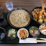 森の蕎麦かふぇ 九頭龍 - 天丼セット (2,800円・税込)