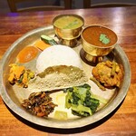 ローカル渋谷 - チキンスープカレーセット　¥1380