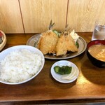 内堀食堂 - 料理写真:あじフライ定食