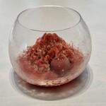 レミニセンス - パウダースノーのように削った凍らせたオレンジでくちどけを楽しめ、爽やかな香りがします。