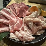 Yakiniku Wagyuurabo - 肉盛り合わせ