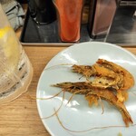 立ち飲み いこい - いこい音無川店 芝海老の天ぷら(by研磨王)