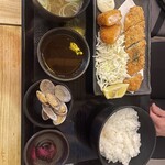 Kaisen Hamayaki Sakaba Aobamaru - マグロカツ海老カツ定食