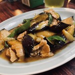 丸千葉 - 茄子とピーマンの味噌炒め