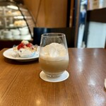 OGAWAKEN Salon de the - ↑飲みかけのようなカフェラテ