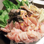 藤吉 - あんこうの会(7000円)のあんこう鍋の具