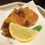 藤吉 - あんこうの会(7000円)のあんこうの唐揚げ