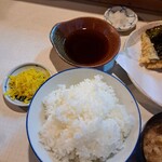 天浜 - 羽釜で炊いた美味しいご飯