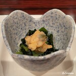 Toono Monogatari - 浅蜊と若芽と青菜の明太子和え