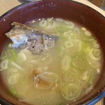 もりもり寿し イオンモール春日部店 - セットのネギ汁
