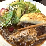 酒菜処 ぐらん - ハンバーグ断面