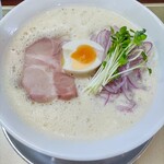 鶏そば 縁道 大通南店 - 鶏そば 紫玉ねぎ