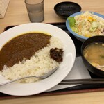 松屋 - 2020/09/04 創業ビーフカレー+生野菜（40円引き）