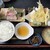鈴女 - 料理写真:ぶりの刺身とイワシの天ぷら定食