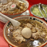 末廣ラーメン本舗 新橋分店 - 中華そば+味玉