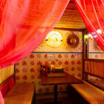 ベトナム料理店 アオババ - 蚊帳のあるお席